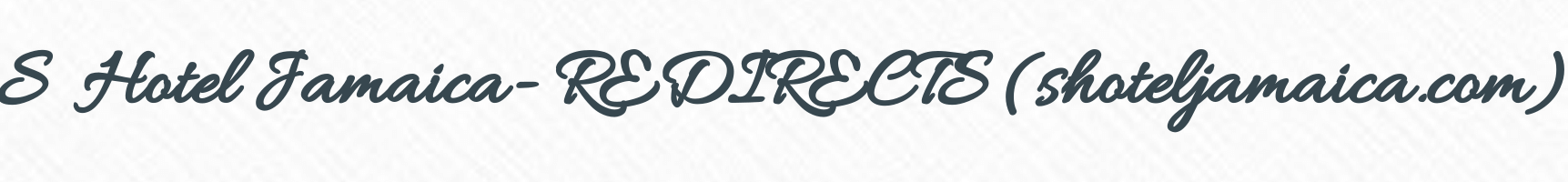 S Hotel Jamaica- REDIRECTS (shoteljamaica.com) Logo